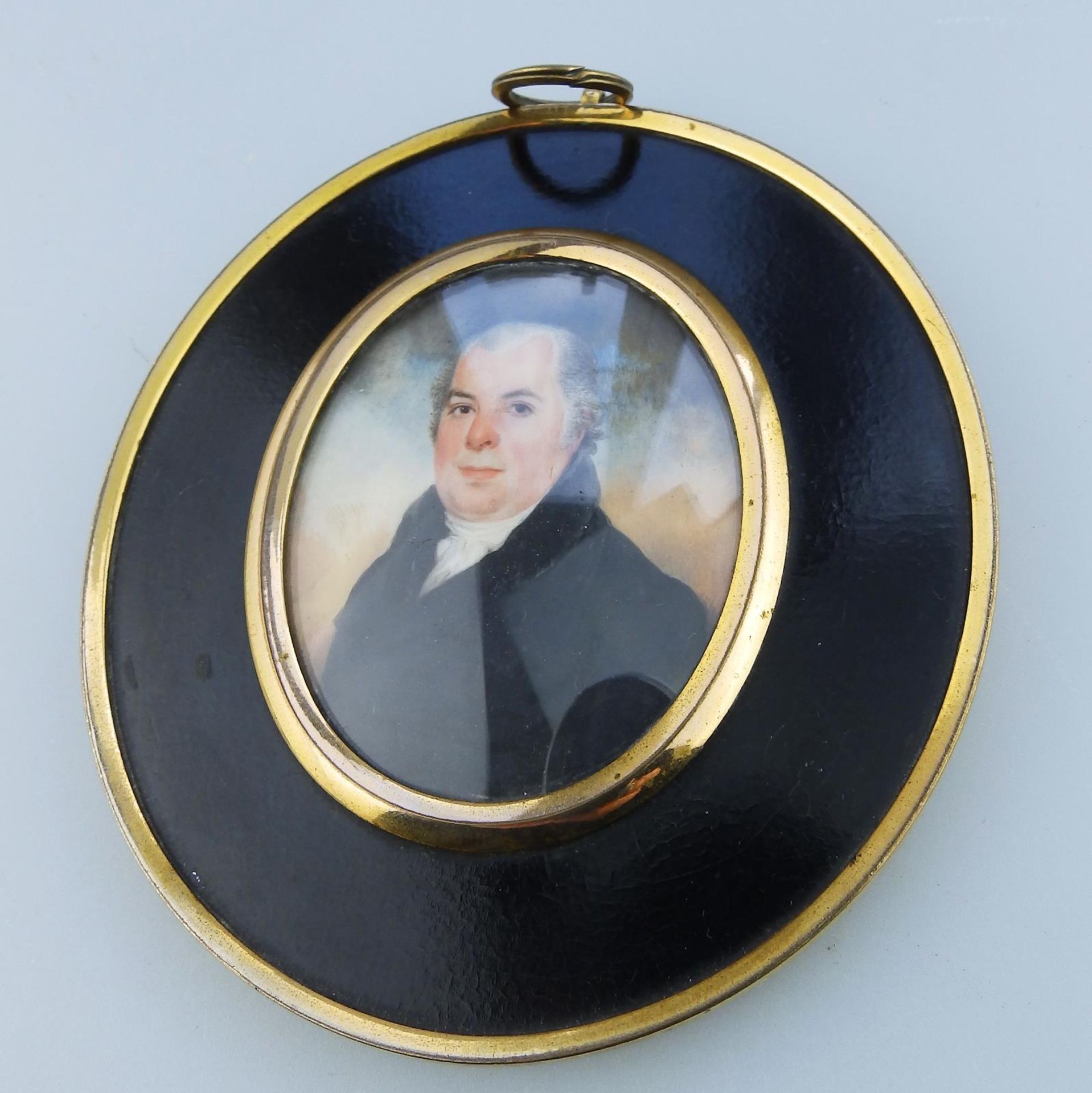 Attributed Frederick Buck Irish Portrait Miniature a gentleman C.1800 - Image 3 of 4