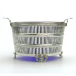 A good Mappin & Webb solid silver novelty Bowl / Butter Dish C.1937