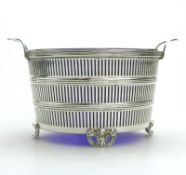 A good Mappin & Webb solid silver novelty Bowl / Butter Dish C.1937