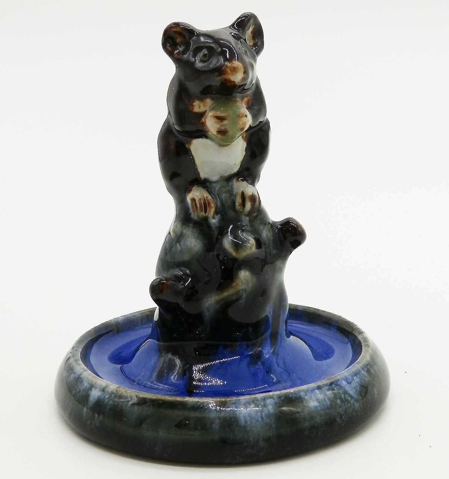 A rare Doulton Lambeth Mouse Bibelot Ring Tree No.2C1920's - Image 5 of 7