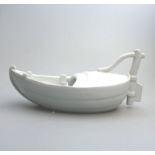 An extremely rare Minton novelty porcelain Gravy Boat C.19thC