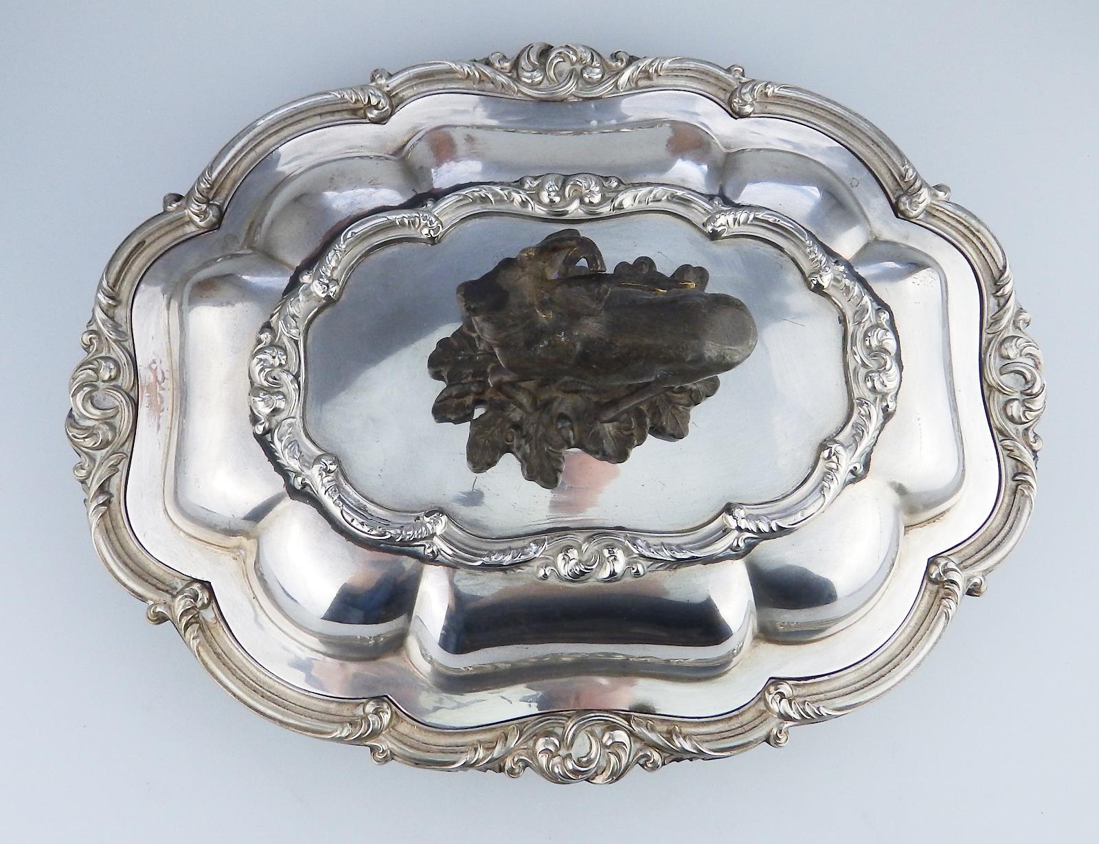 A Transition Period novelty Silver Plate Venison Dish 1840 - Image 4 of 15