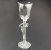 An Art Deco Glass Bacchantes Art Glass by Desna / Schlenvogt / Hoffman 1 C.1920's