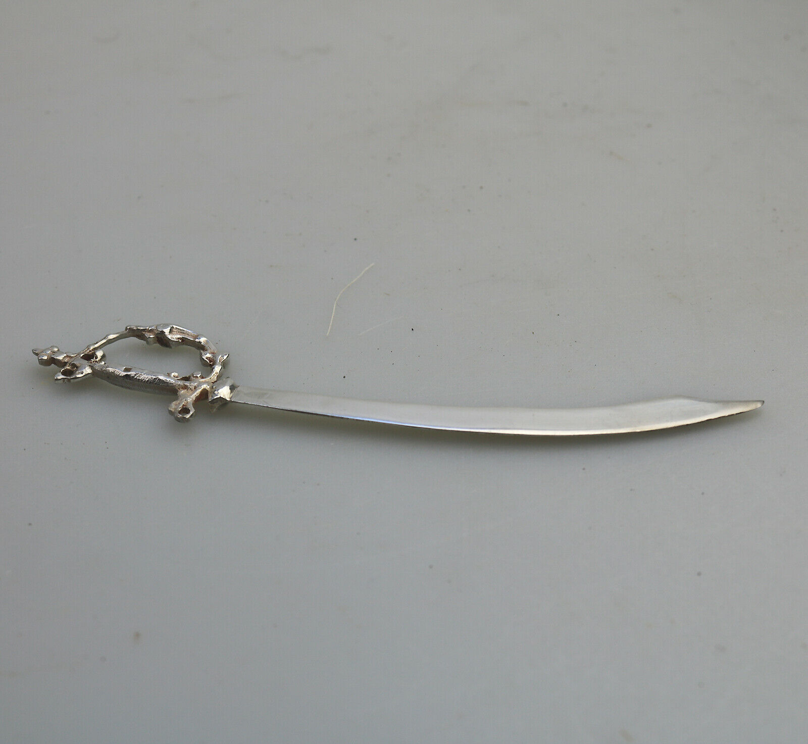 A novelty Egyptian solid silver Scimitar / Sword Letter Opener C.20thC - Image 2 of 6