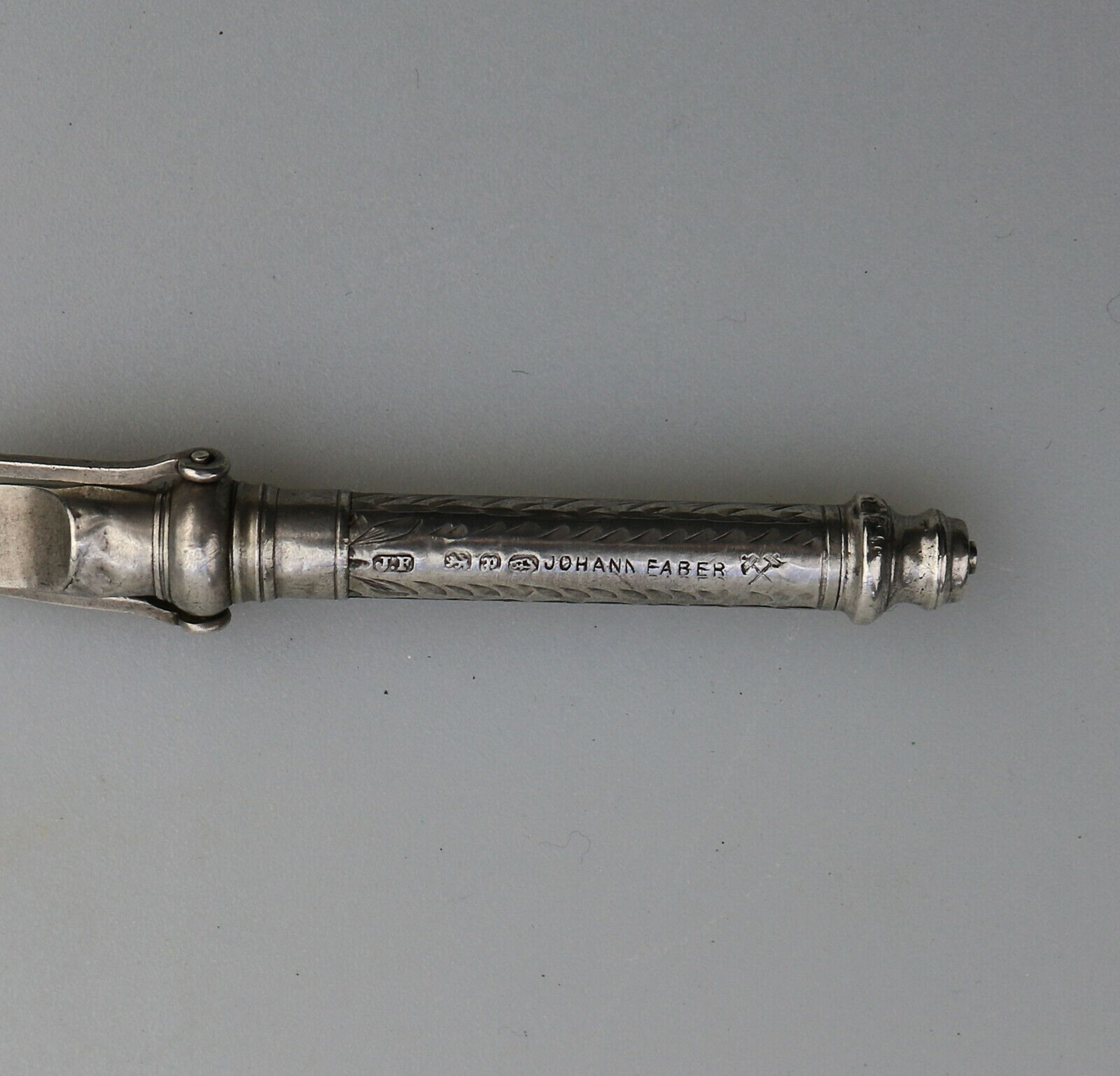 A novelty solid silver Mechanical Whistle Pencil by Johann Faber C.1889 - Image 5 of 5