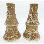 An unusual pair of large Art Pottery Vases by Bretby C.1900