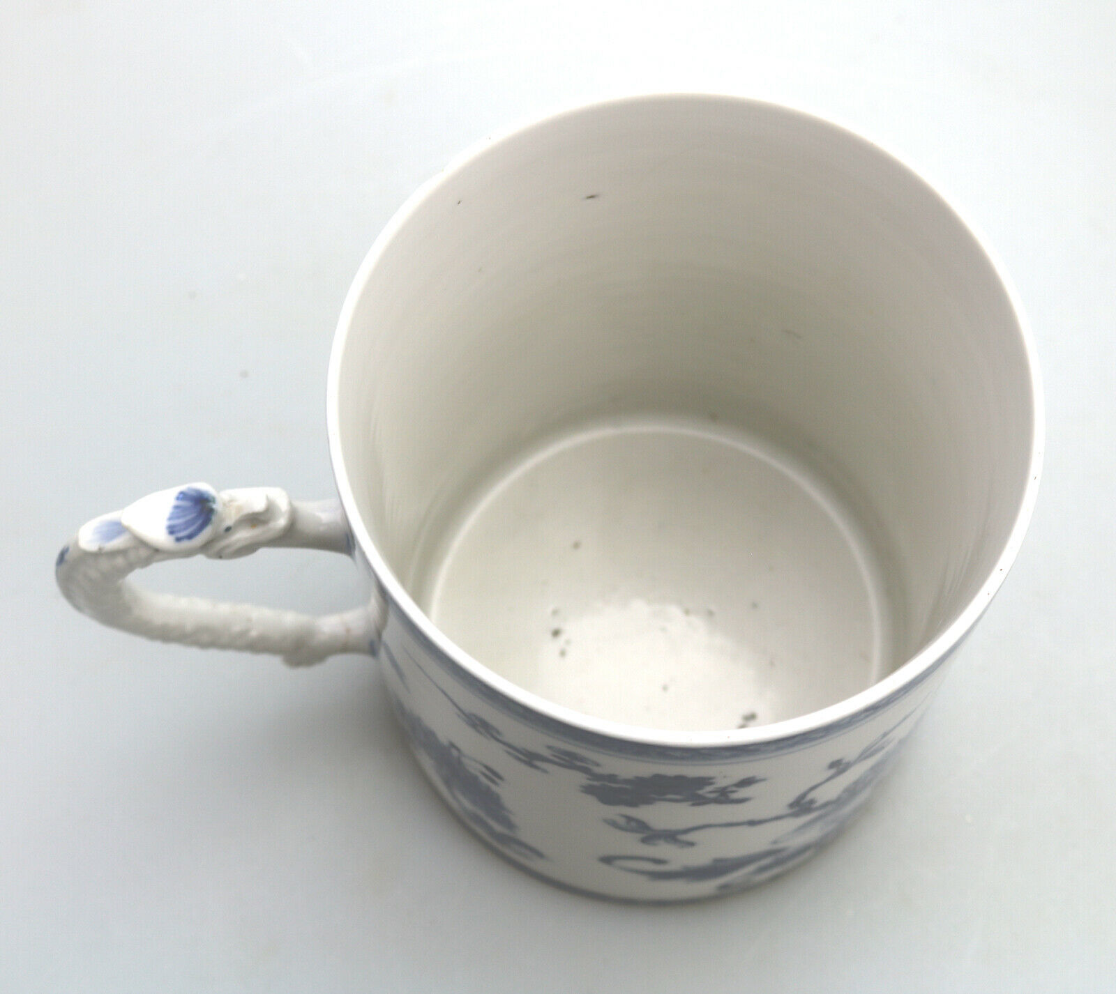 A Chinese Export blue & white Porcelain dragon handled large Tankard C.19thC - Image 5 of 8