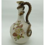 A very large and very fine Royal Worcester porcelain Dragon Ewer C.1887