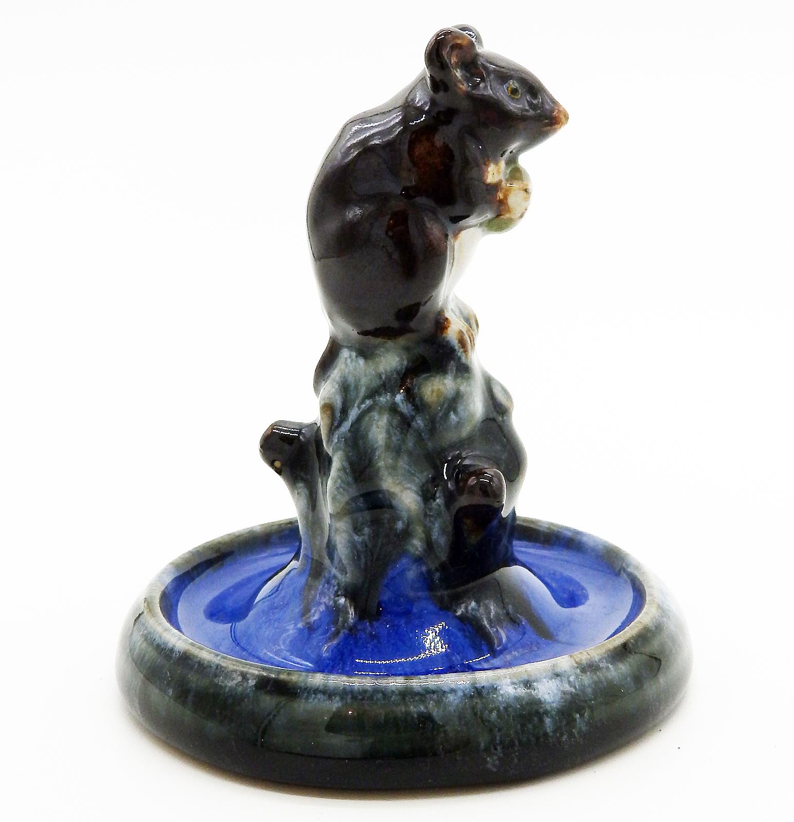 A rare Doulton Lambeth Mouse Bibelot Ring Tree No.2C1920's