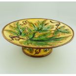 An attractive Victorian Majolica pottery Cabbage WareTazza / Comport C.19thC