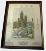 A Sir Ken Howard limited edition Print (88-100) of Berlin with British Army Logo C.20THC