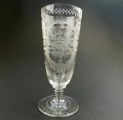 An extraordinary Victorian Ale Glass C.1890