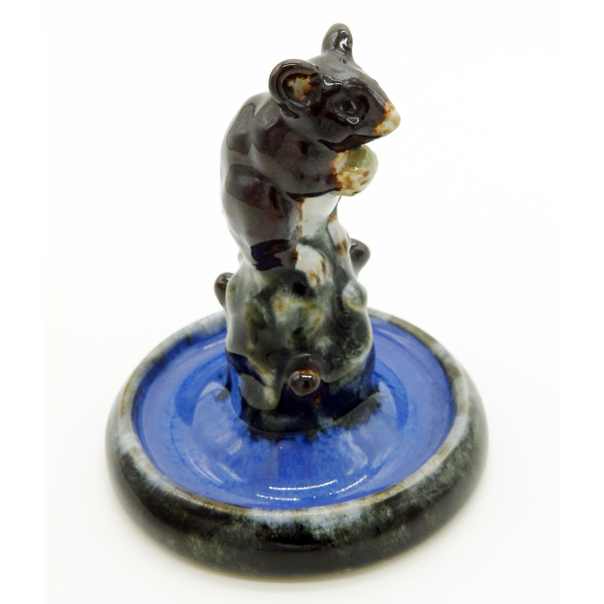 A rare Doulton Lambeth Mouse Bibelot Ring Tree No.1C1920's - Image 3 of 6