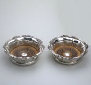 A pair of Old Sheffield Plate William IV Decanter Stands C.1830