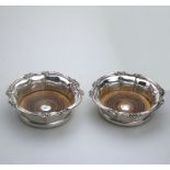 A pair of Old Sheffield Plate William IV Decanter Stands C.1830