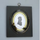 A good Georgian John Miers Portrait Silhouette with Trade label 19thC