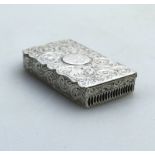 A superb and rare Victorian novelty solid silver Vesta Box C.1888