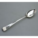 A Georgian solid silver bright cut Stuffing / Basting Spoon London 1811