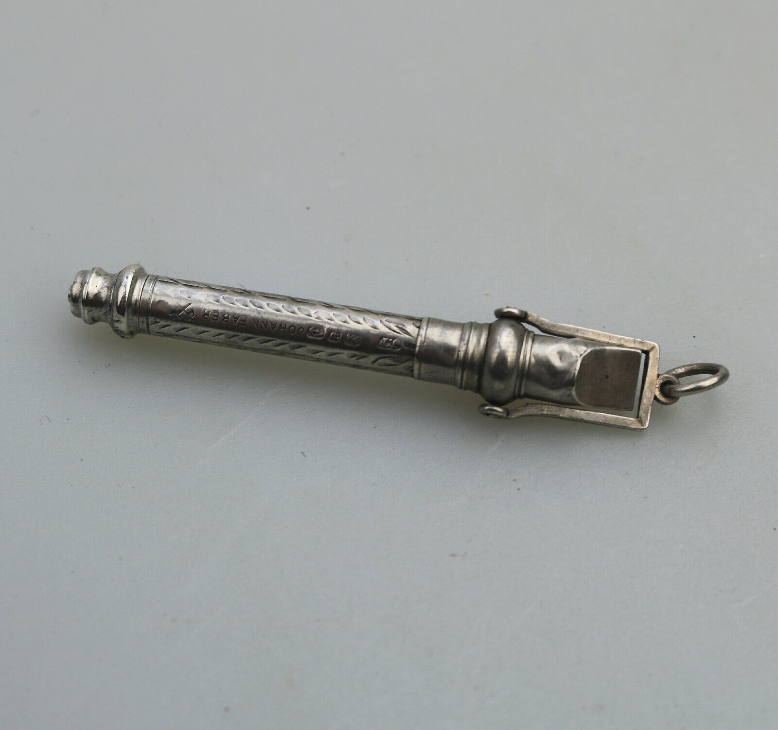 A novelty solid silver Mechanical Whistle Pencil by Johann Faber C.1889 - Image 2 of 5