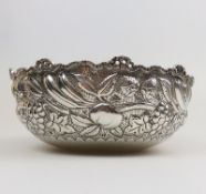 A good Victorian large Continental silver (800) Fruit Bowl C.19thC