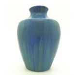 A rare crystalline glaze French Art Deco pottery bottle Vase by Pierrefonds C1920's