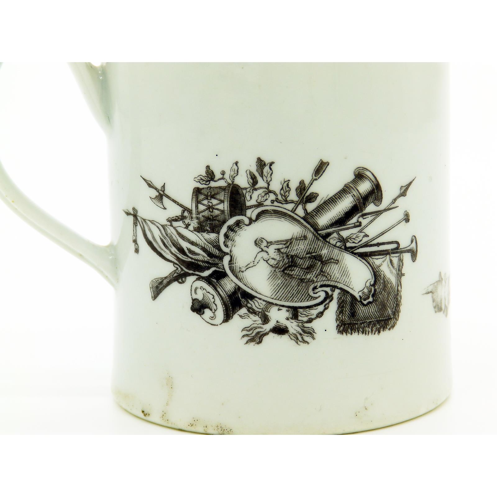 A porcelain Royal Commemorative Frederick II Tankard 18/19th - Image 4 of 10