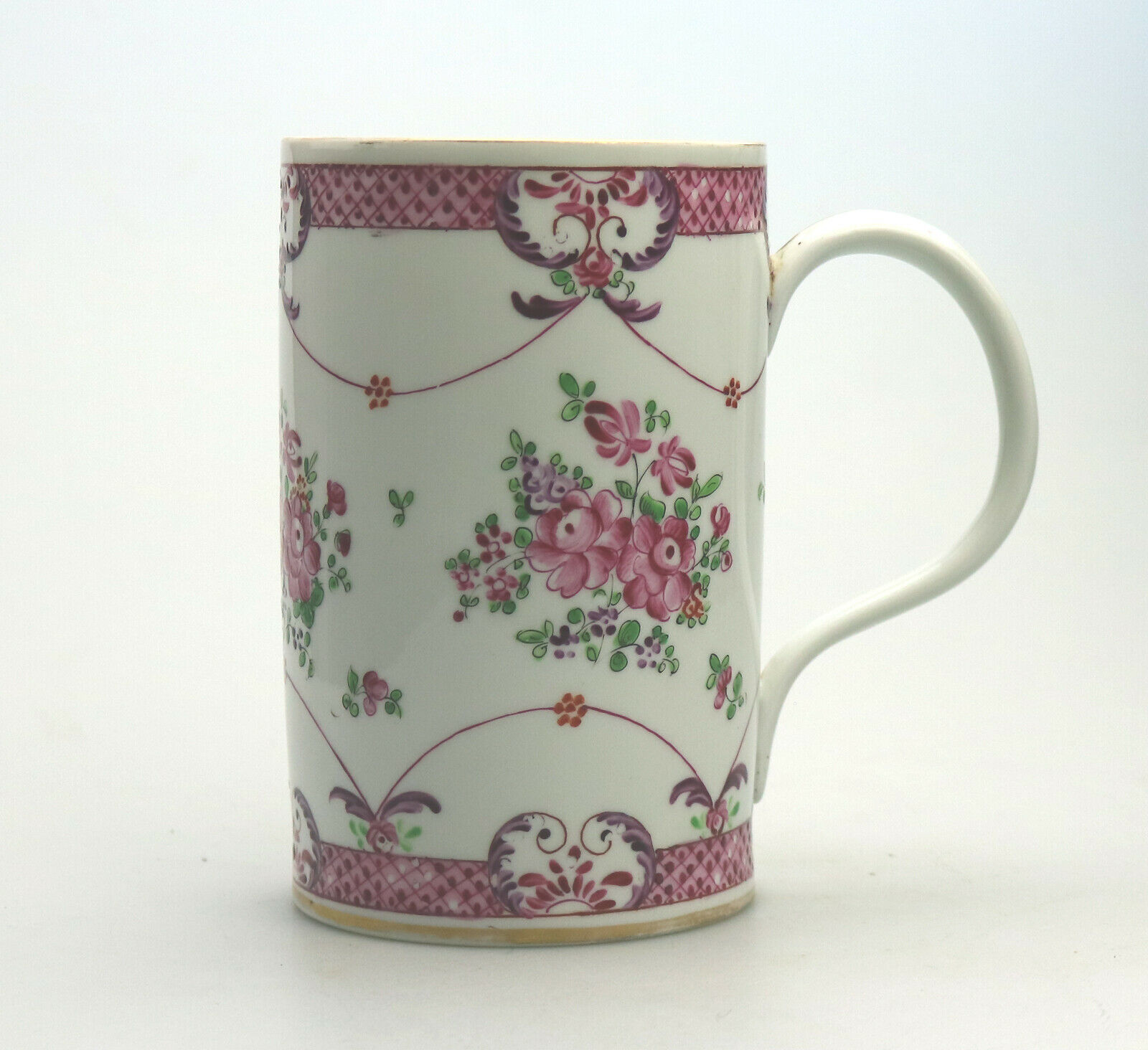 A Chinese Famille Rose Porcelain large Tankard signed C.19thC - Image 4 of 8