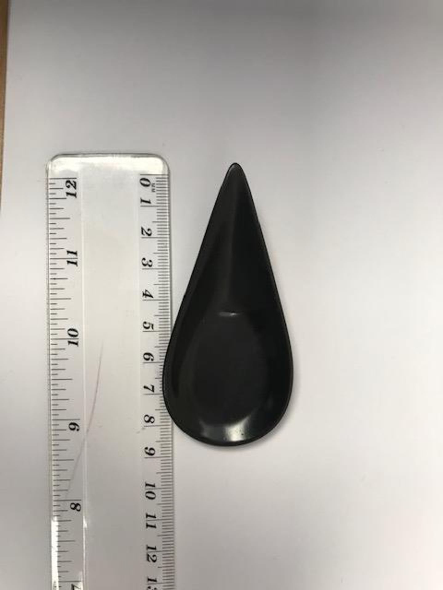 Teardrop black canape spoons x 480 - Image 4 of 4