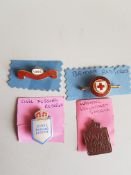 4 Nurses Brooches