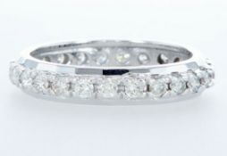 14 Kt. White Gold -Eternity Ring Diamond-1.00Ctw