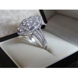 New Boxed With Paperwork 18Ct White Gold 1.55 Carats Diamond Ring