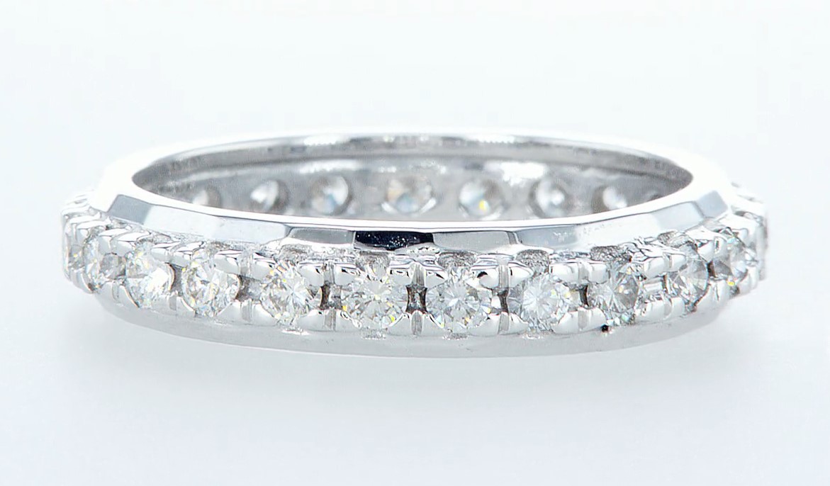 14 Kt. White Gold -Eternity Ring Diamond-1.00Ctw - Image 2 of 4