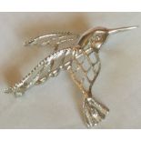 Maltese Vintage Bird Brooch 4.10 G Silver 4 Cm X 3 Cm