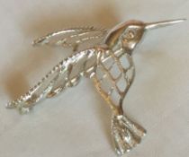 Maltese Vintage Bird Brooch 4.10 G Silver 4 Cm X 3 Cm