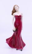 Royal Worcester Figurine Stunning In Red