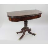 Early 19Th C. Flame Mahogany Tea Table