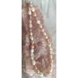 Freshwater Cultured Pearls Coloured Approx. 38 Cm Strand