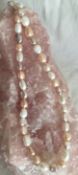 Freshwater Cultured Pearls Coloured Approx. 38 Cm Strand