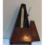 Antique Mahogany Maelzel Paquet Metronome With Bell 1815-1846 French