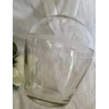 Edwardian Antique Glass Water Carafe Etched Detail