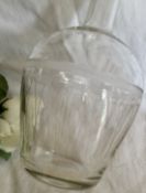 Edwardian Antique Glass Water Carafe Etched Detail