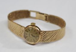 Vintage 1960'S 9Ct Gold Omega Ladies Wristwatch