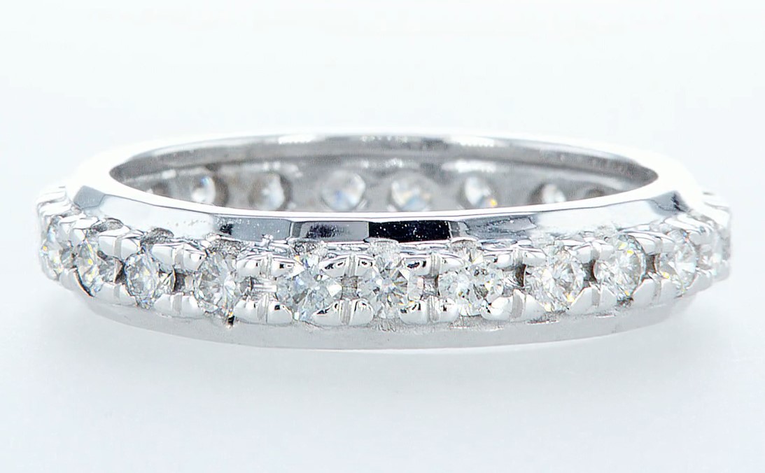 14 Kt. White Gold -Eternity Ring Diamond-1.00Ctw - Image 3 of 4