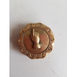 19C Brass Whist Marker