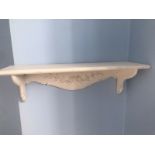 Painted Shabby Chic Pine Wall Bracket Shelf