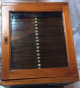 Stunning Edwardian Finest Mahogany 20 Draw Coin Collectors Cabinet