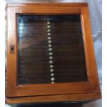 Stunning Edwardian Finest Mahogany 20 Draw Coin Collectors Cabinet