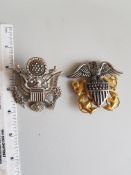 2 USA Military Badges