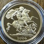 2004 United Kingdom Gold Proof Double Sovereign