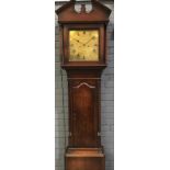 Very Scarce Oak Longcase Clock, 8 Day Movement Brass Dial Inscribed Whitehurst & Son Derby